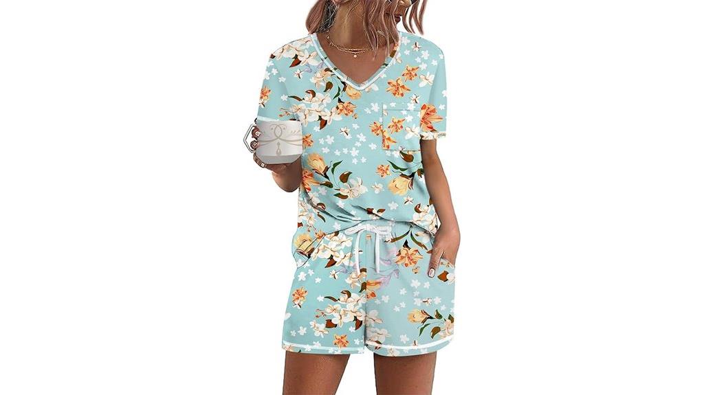 women s pocket pajama sets