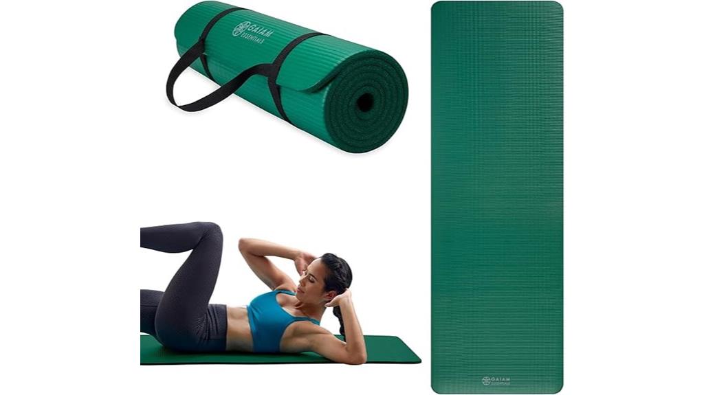 yoga mat with strap