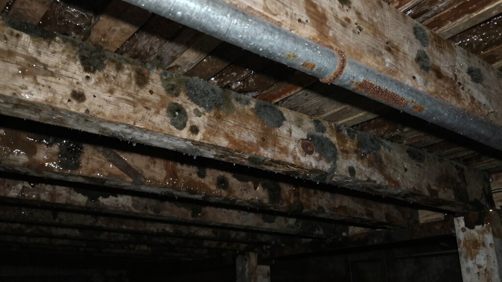 hidden moisture fosters mold