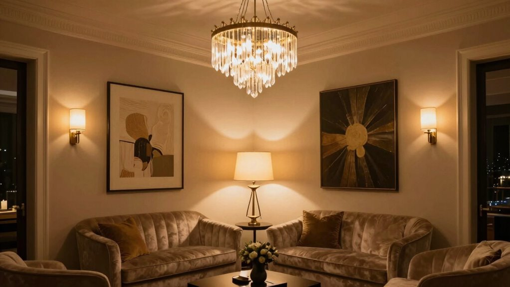 three light layered illumination