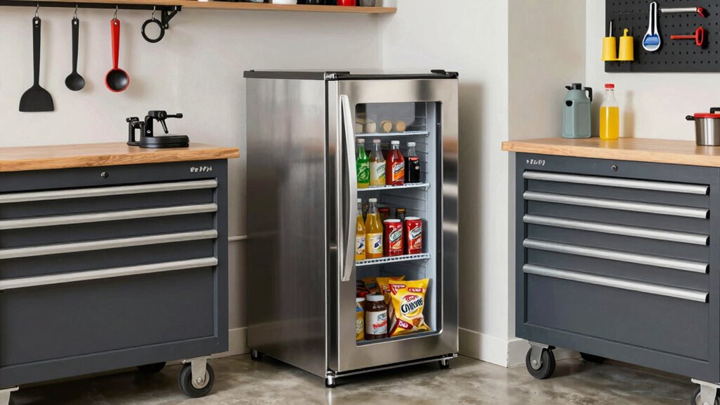 garage fridge selection criteria