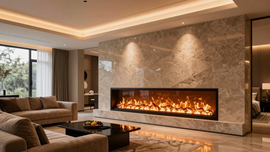 large room electric fireplace selection