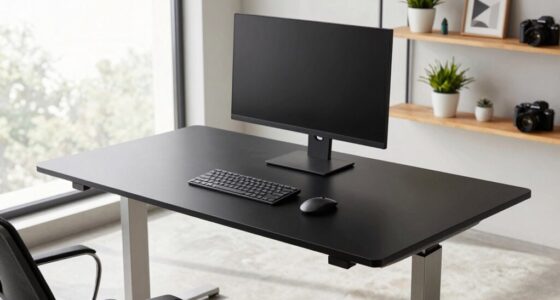 small office sit stand desk options