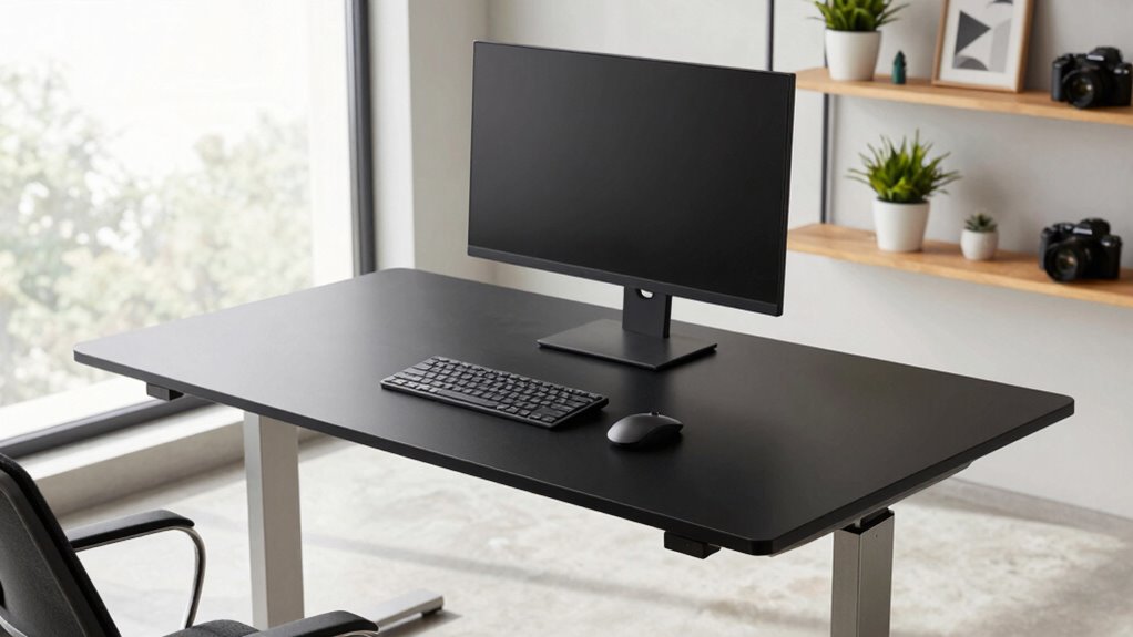 small office sit stand desk options