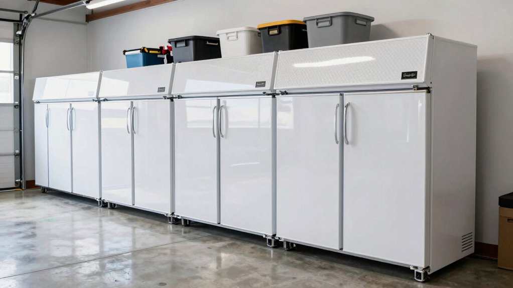 top garage chest freezers