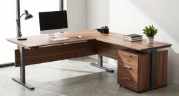 top l shaped desk drawers