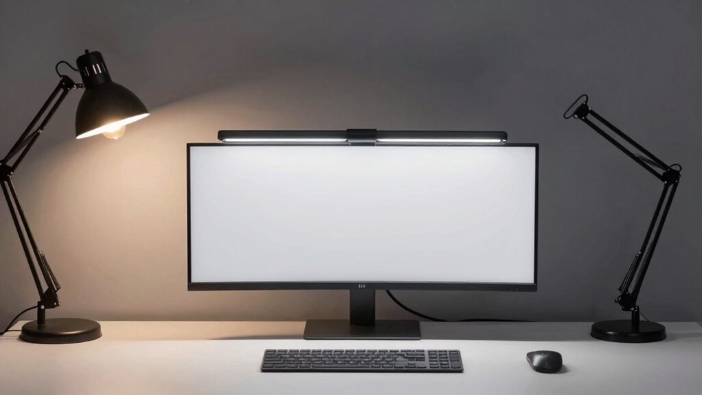 adjustable glare free workspace lighting