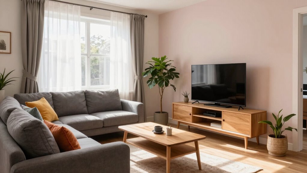 bright colors smart furniture placement