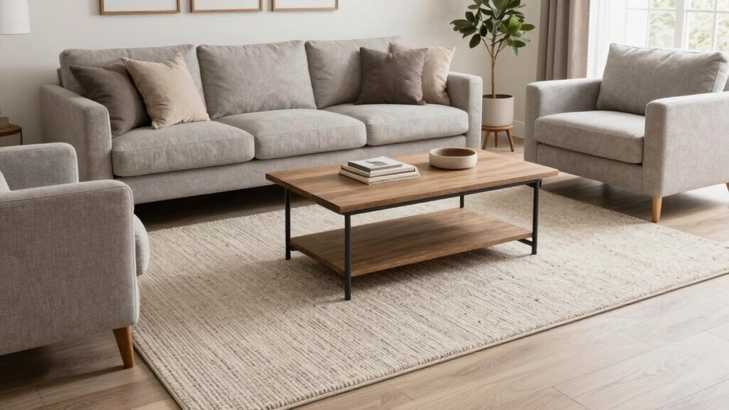 choose rug size thoughtfully