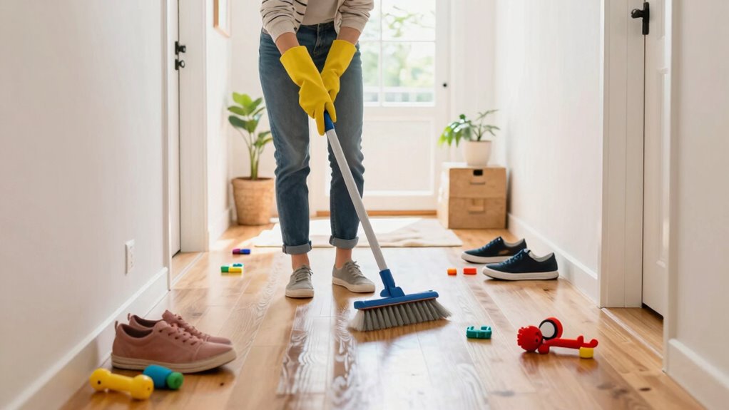 clear clutter to prevent falls