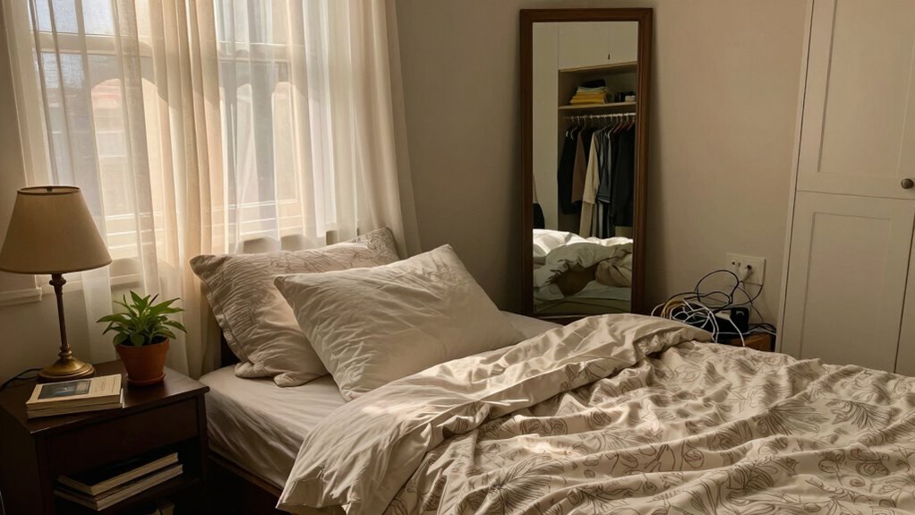 clutter and poor lighting