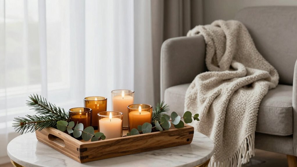 cohesive minimalist seasonal decor