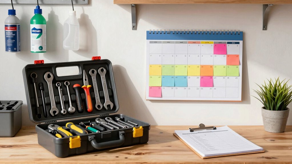 consistent organized maintenance routines