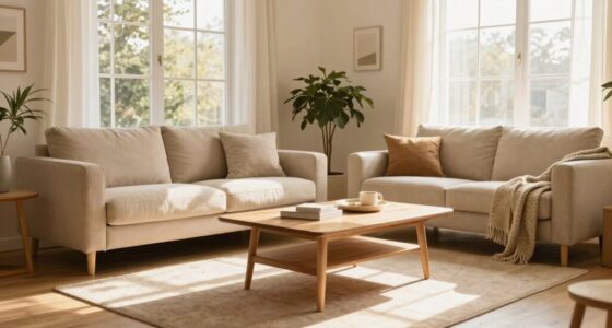 cozy simple organized spaces