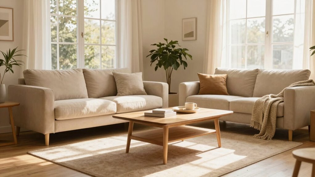 cozy simple organized spaces