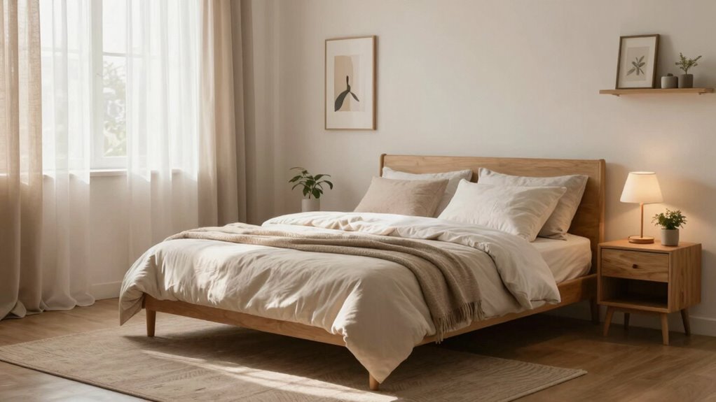 create a cozy spacious feel
