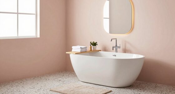 create a soothing bathroom atmosphere
