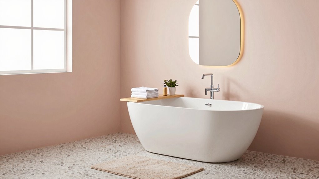 create a soothing bathroom atmosphere