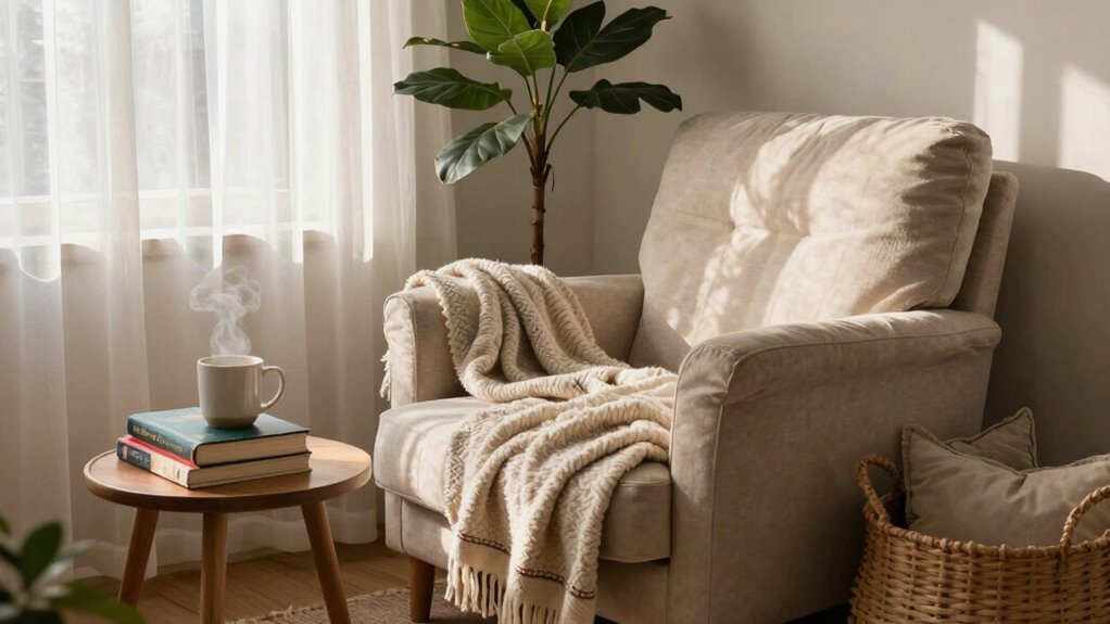 create cozy reading space
