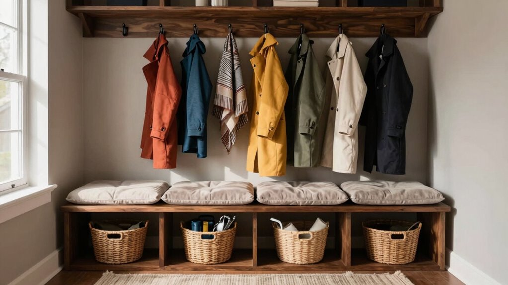 durable drainable mudroom bench