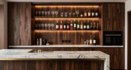 efficient home bar storage