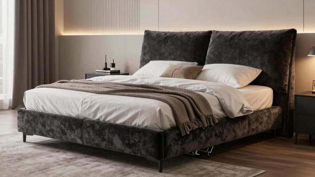 elegant bed with adjustable comfort