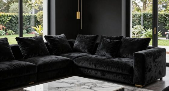 elegant black interior accents