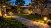evening outdoor illumination plan