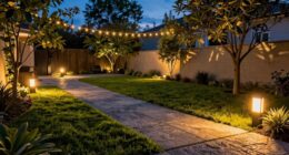 evening outdoor illumination plan