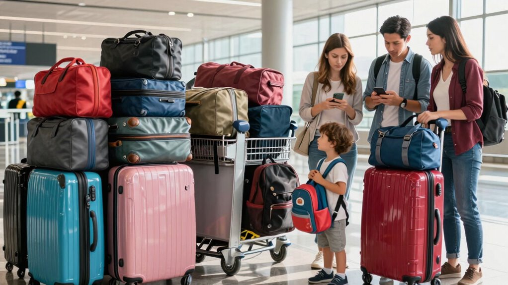 family gear luggage planning