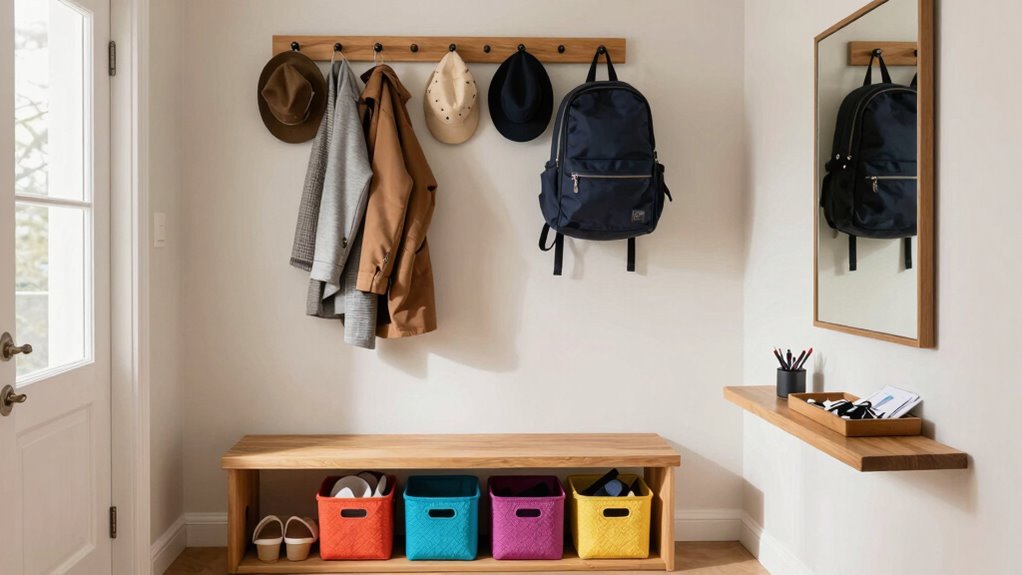 functional stylish entryway organization
