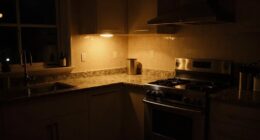 inadequate nighttime kitchen illumination