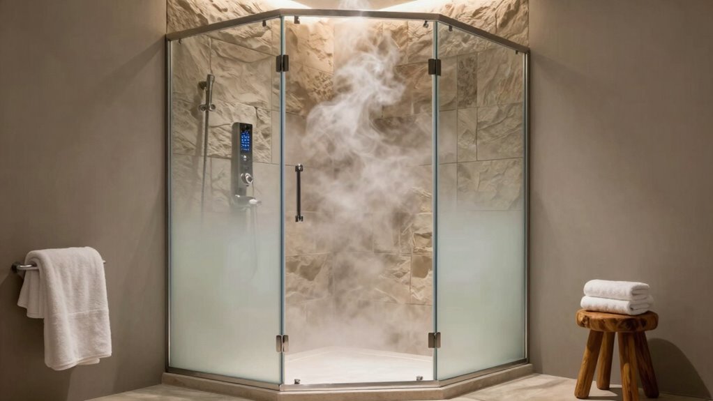 luxury spa steam shower installation