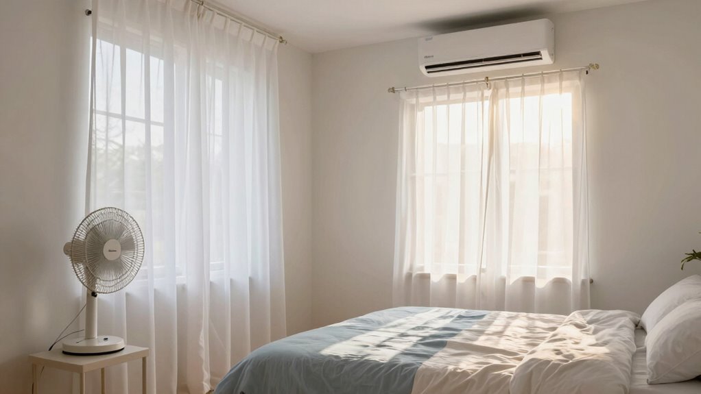 maintain cool bedroom temperatures