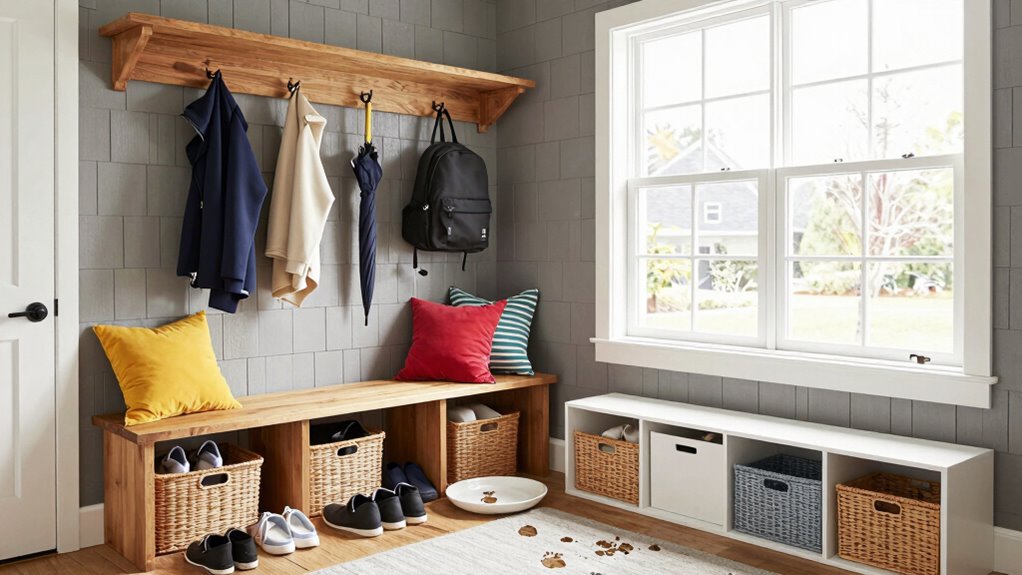 maximize family mudroom efficiency