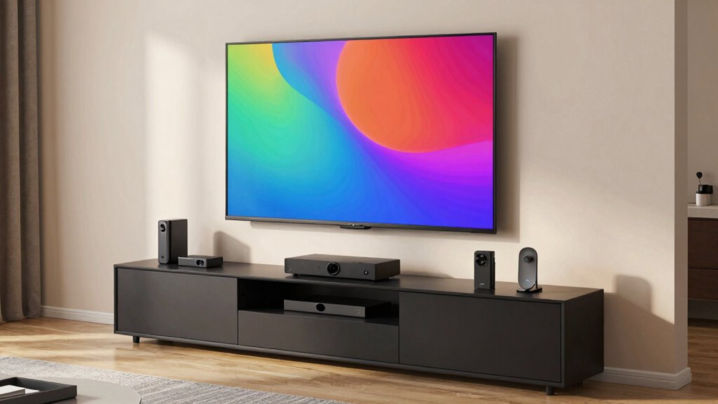 media consoles enhance larger tvs