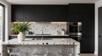 modern vibrant kitchen materials