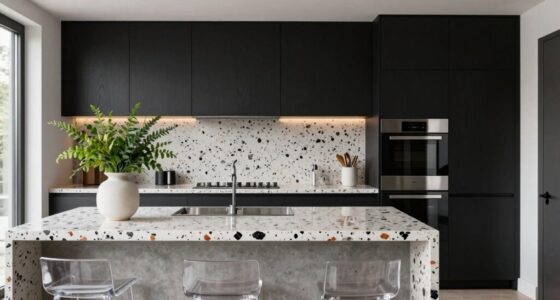 modern vibrant kitchen materials