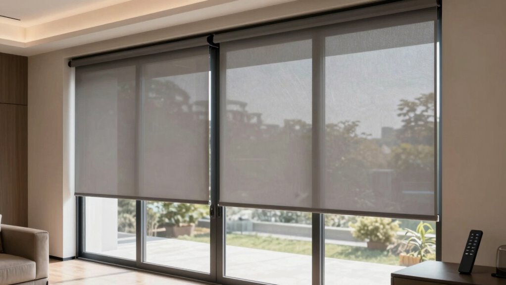 motorized sliding door shades
