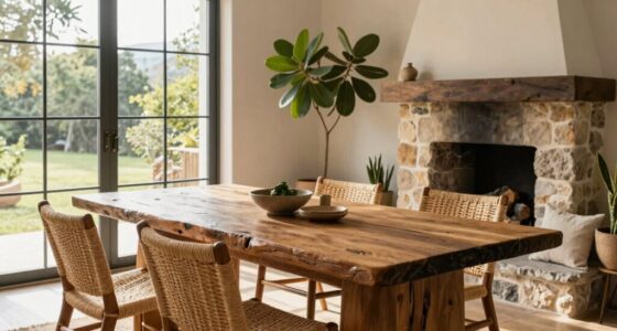 natural materials enhance interiors
