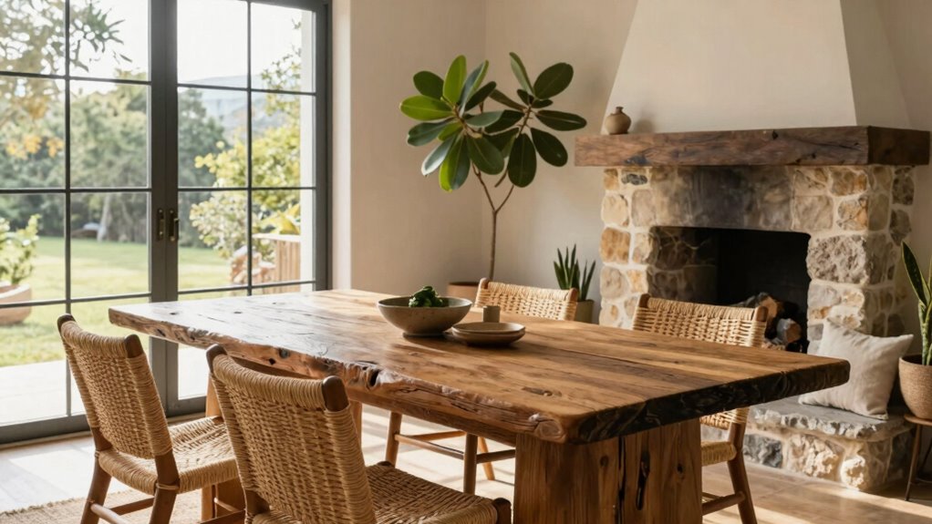 natural materials enhance interiors