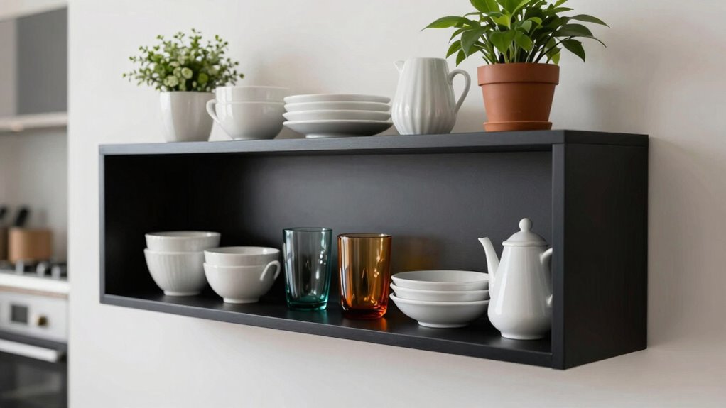 open shelves require ongoing maintenance