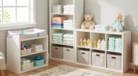organized baby essentials storage