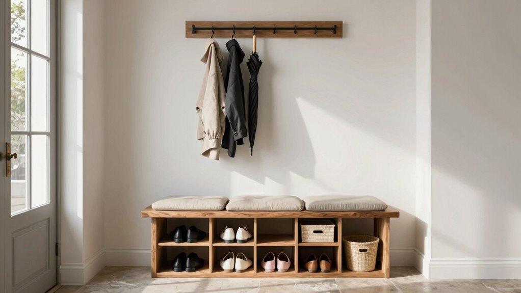 organized durable entryway storage