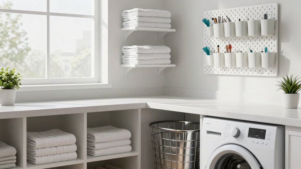 organized eco friendly laundry space