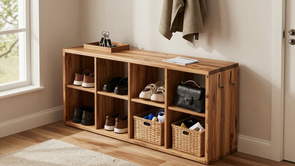 organized entryway with storage