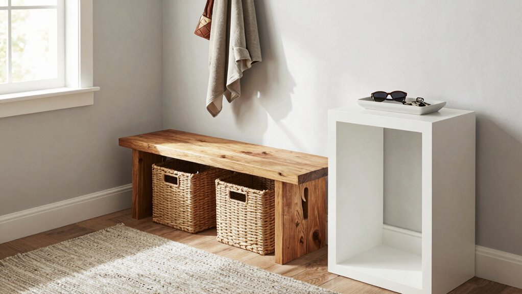 organized functional entryway space