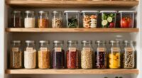 organized pantry minimizes waste