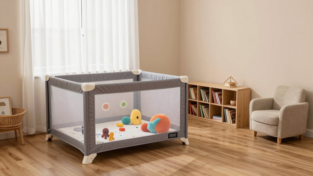 organized playpen area zones