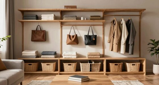 organized storage improves comfort
